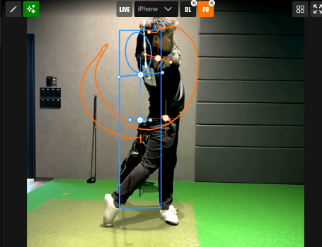 スイング解析画面